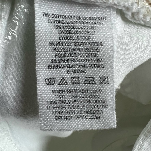 Free People Busted Knee Skinny Fit Jeans White Distressed #OB636273R Size 27 - Picture 13 of 13